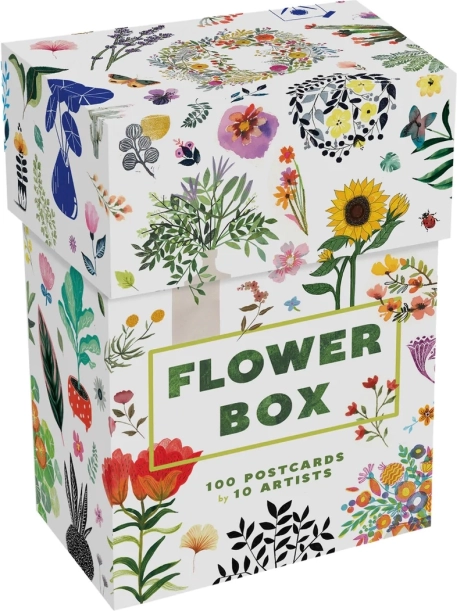 Scatola di Carte Floreali 100 Pz Cartoline Chronicle Books