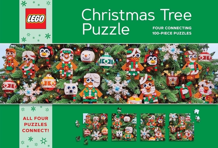 Puzzle LEGO albero di Natale 4×100 pezzi