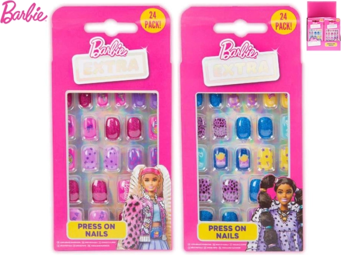 Set di unghie adesive BARBIE per bambini