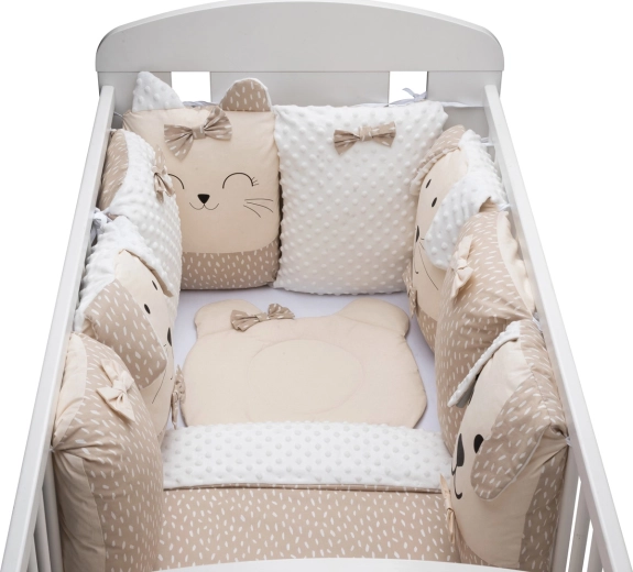 Set per lettino Sleep Guardian 12 pezzi beige