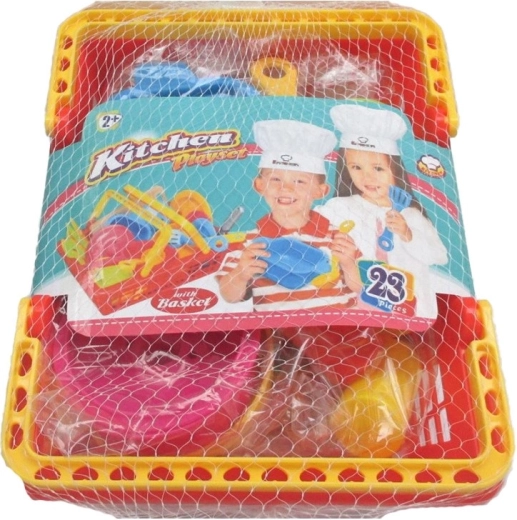 Cestino da cucina per bambini, set da 23 pezzi