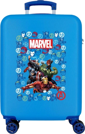 Valigia rigida per bambini Marvel Avengers Team blu 55 cm 34 l