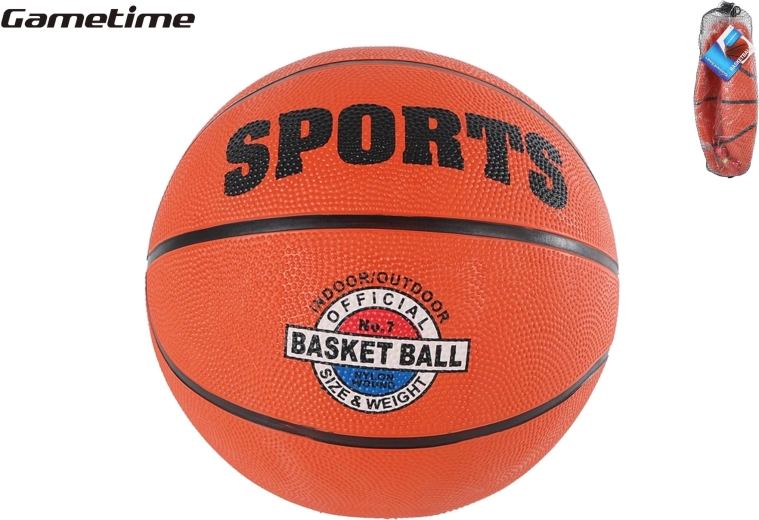 Pallone da basket misura 7 GAMETIME per allenamento e gioco ricreativo