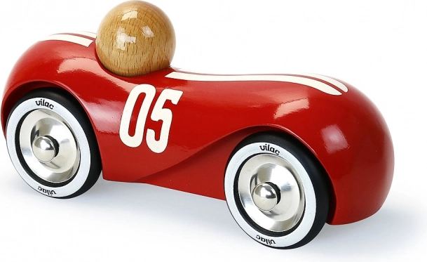 Vilac auto da corsa in legno Streamline vintage rosso