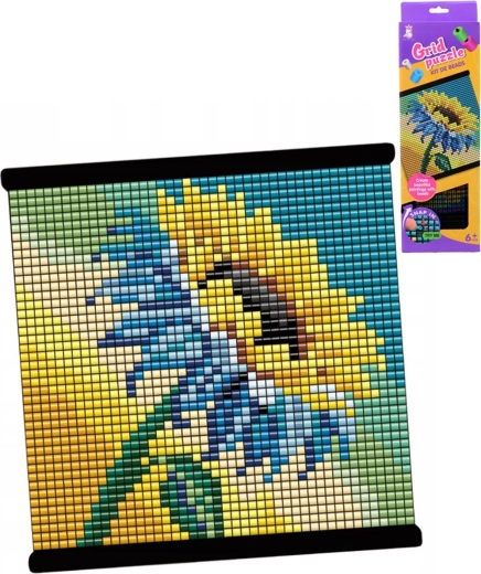 Mosaico con perline Girasole in cornice – set creativo