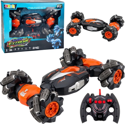 Auto acrobatico RC Twist 1:16 arancione 2,4 GHz per drifting