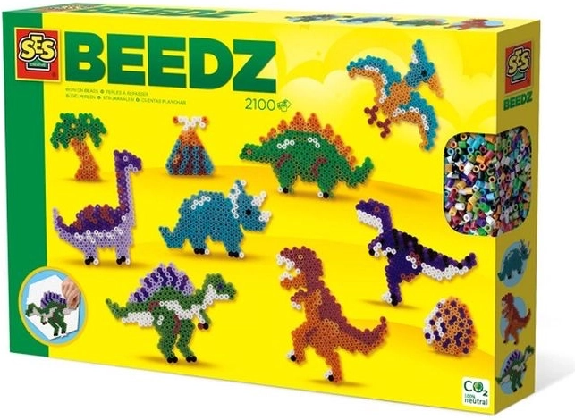 SES Creative Beedz perline da stirare dinosauri 2100 pz