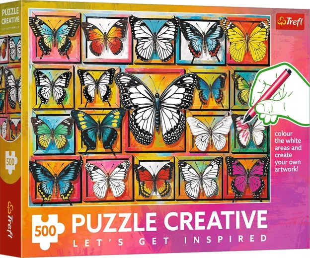 Puzzle Trefl Creative collezione di farfalle 500 pezzi