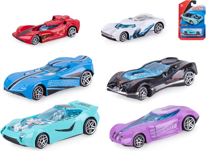 Macchinina da corsa in metallo 8 cm a ruota libera