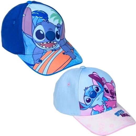 Cappellino con visiera Stitch e Angel