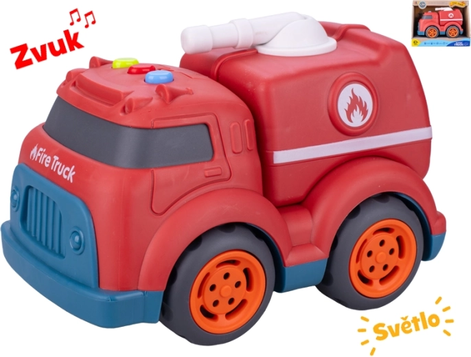 Camion dei pompieri con luce e suono 17 cm