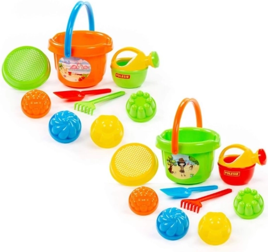 Set da sabbia con secchiello grande, 9 pz - 1 pezzo