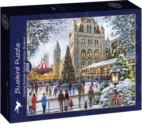 Puzzle Bluebird Pattinaggio davanti al museo di storia naturale 2000 pezzi