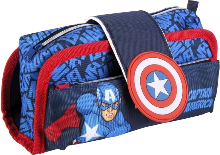 Astuccio Avengers Captain America con chiusura in velcro