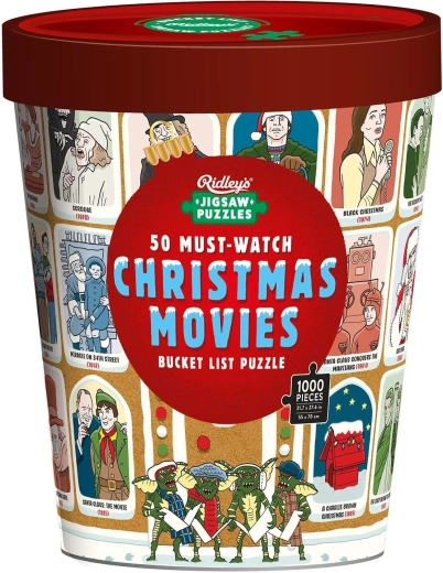 Ridley's Games Puzzle Bucket List: 50 film natalizi da vedere, 1000 pezzi