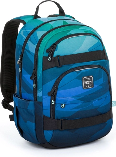Zaino per studenti Topgal VIKI verde-blu