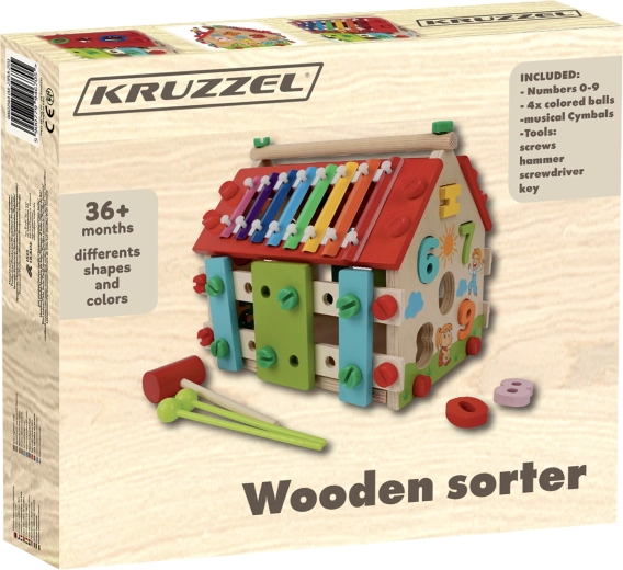 Casetta educativa in legno Kruzzel