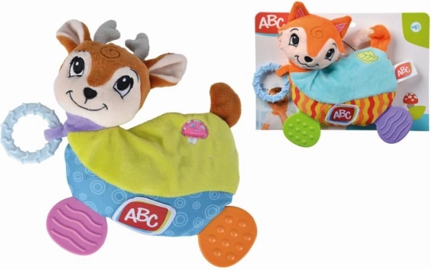 Animaletto di peluche con massaggiagengive Forest Friends, 2 varianti