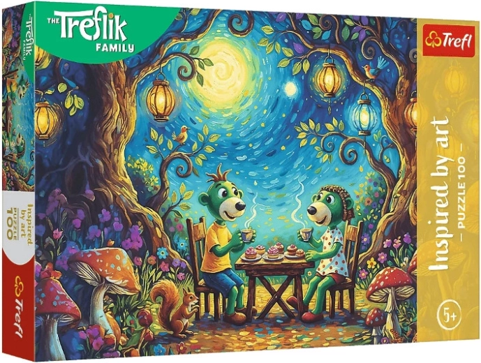 Puzzle Trefl 100 pezzi Inspired by Art – Incontro al caffè