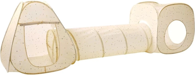 3 Sprouts tenda e tunnel per bambini 3 in 1 recycled terrazzo beige