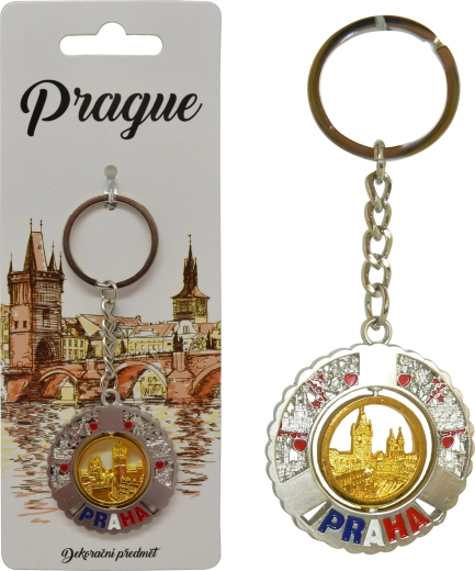 Portachiavi Praga – souvenir elegante con motivo della città
