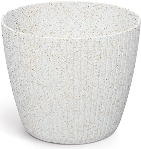 Vaso Lamia Eco Wood 15,8 cm bianco