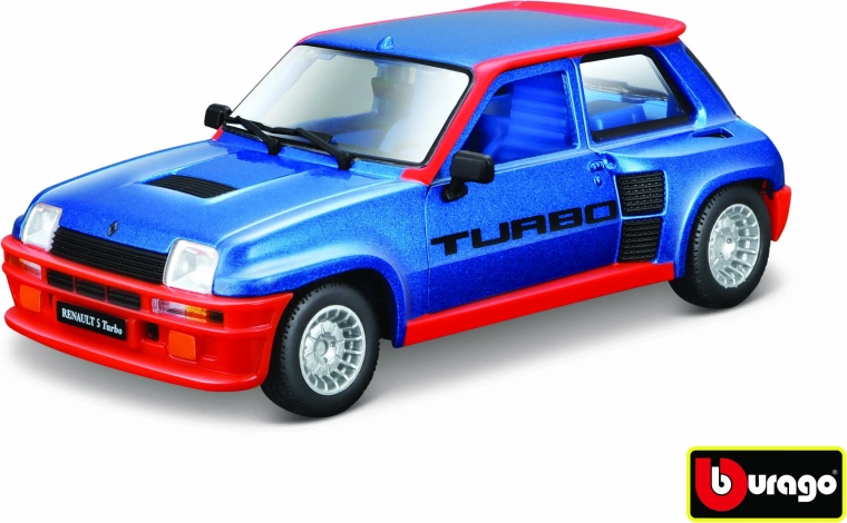 Modello auto in metallo 1:24 Renault 5 Turbo – blu (Bburago)
