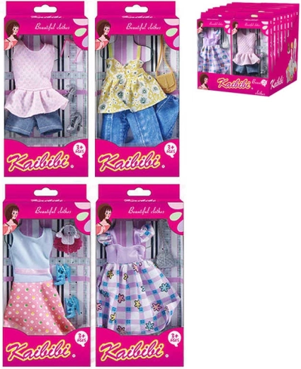Abito estivo con accessori moda per bambola 29 cm - 1 pezzo