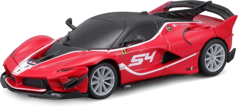 Maisto RC modello in metallo FXX-K EVO con luci, controllo Bluetooth, 1:41