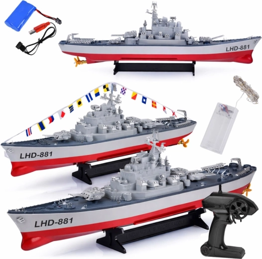 Nave da battaglia radiocomandata LHD-881 in scala 1:390