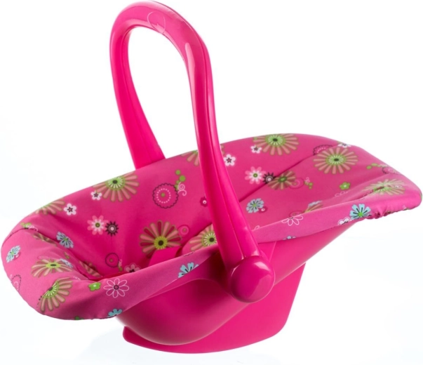 Marsupio e seggiolino auto per bambole Teddies con rivestimento floreale