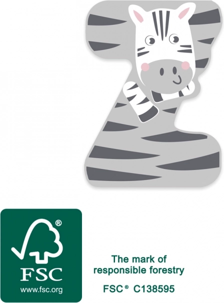 piccola lettera in legno Z