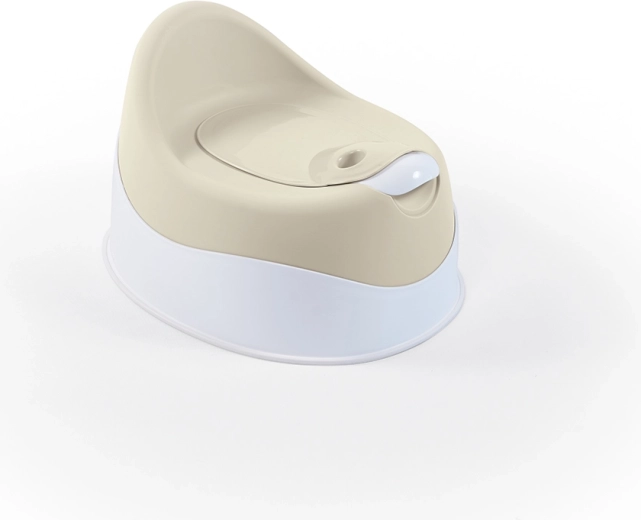 Vasino per bambini con coperchio e vaschetta estraibile, beige