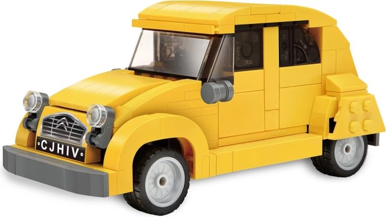 Set di costruzioni CaDA Citroën 2CV 1:24 giallo
