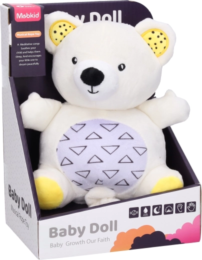 Orsetto di peluche a carica con ninna nanna 19 cm