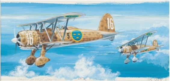Kit modello aereo Směr Fiat CR 42 1:40 (kit di montaggio)