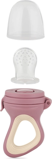 Petite&Mars succhietto in silicone per l’alimentazione Fruzi verde ocra da 6 mesi