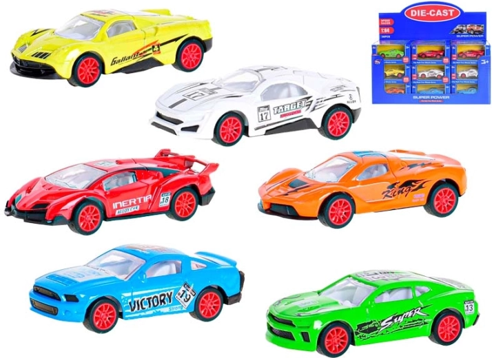 Macchinina sportiva in metallo 1:64 con retrocarica