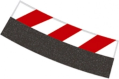 Cordolo interno per curva 4/15° R4 per piste CARRERA EVOLUTION, DIGITAL 132 e DIGITAL 124