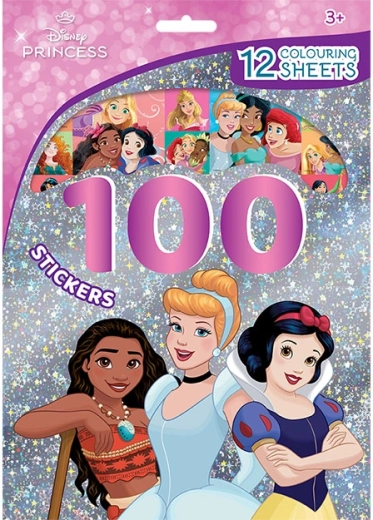 Principesse Disney – 100 adesivi e pagine da colorare