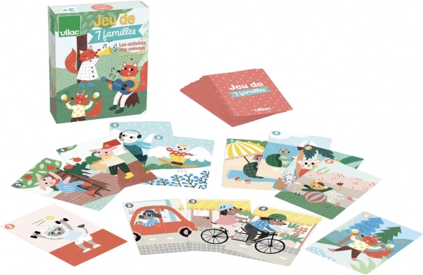 Vilac gioco di carte Sette famiglie – animali
