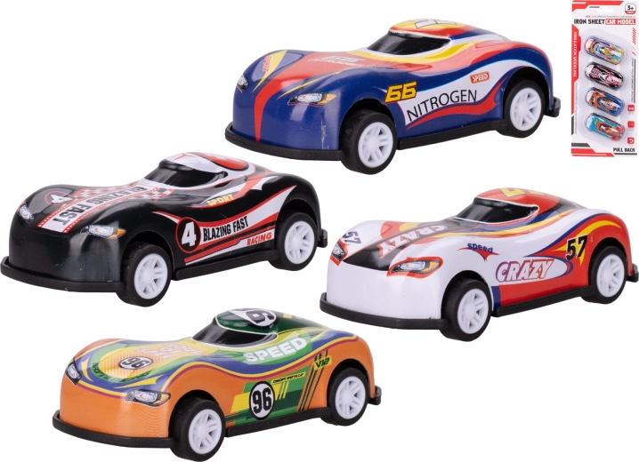 Macchinina da corsa in metallo a retrocarica - 1 pezzo
