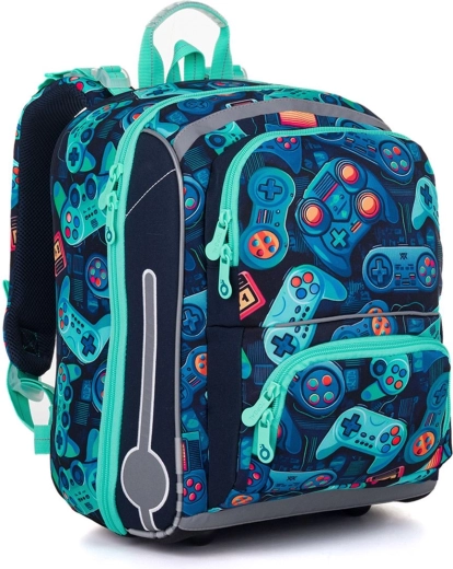 Cartella scolastica Topgal con motivo gaming BEBE