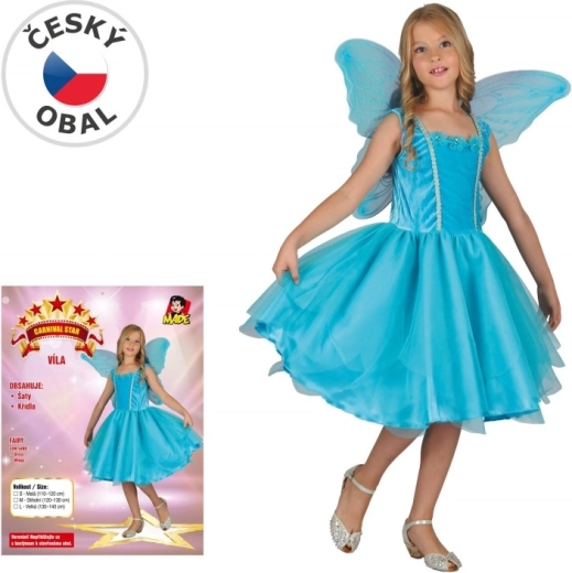 Vestito da fata di Carnevale per bambine 120–130 cm