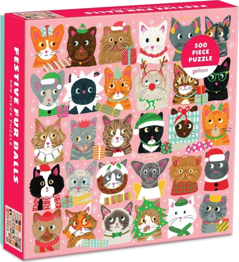 Galison puzzle Gatti Festivi 500 pezzi