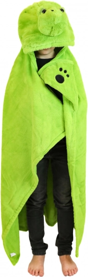 Cozy Noxxiez coperta riscaldante per bambini con cappuccio tartaruga