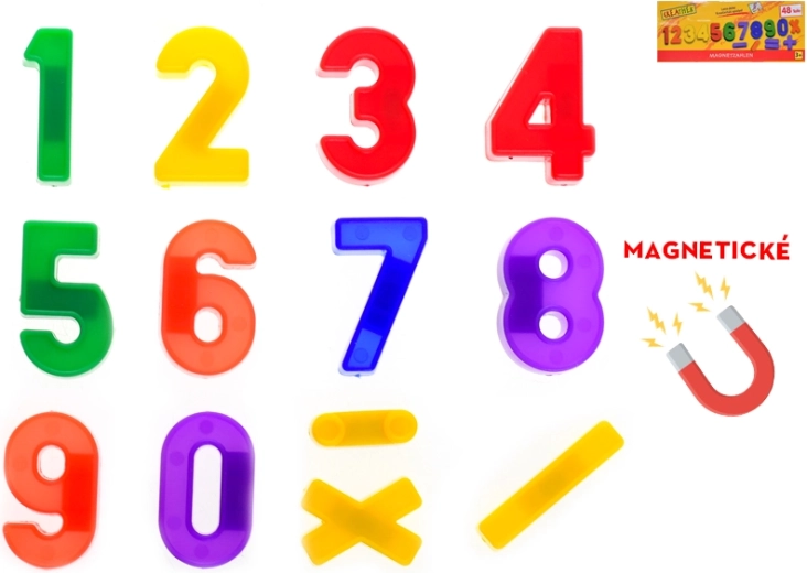 Set di numeri magnetici 48 pz