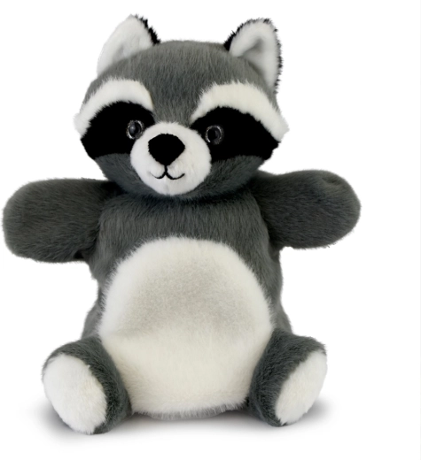 Doudou Histoire d’Ours burattino in peluche procione 24 cm