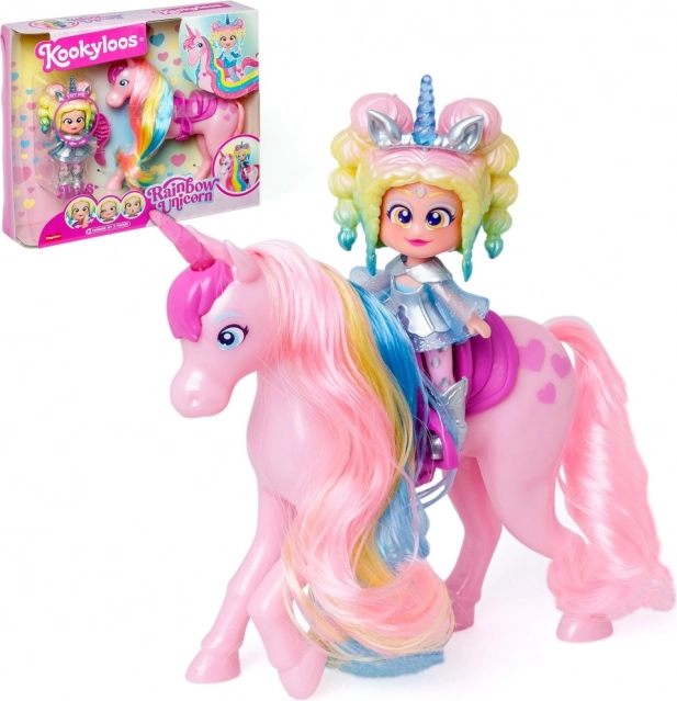 Bambola KookyLoos Rainbow Unicorn