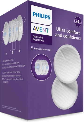 Philips Avent coppette assorbilatte usa e getta 24 pz